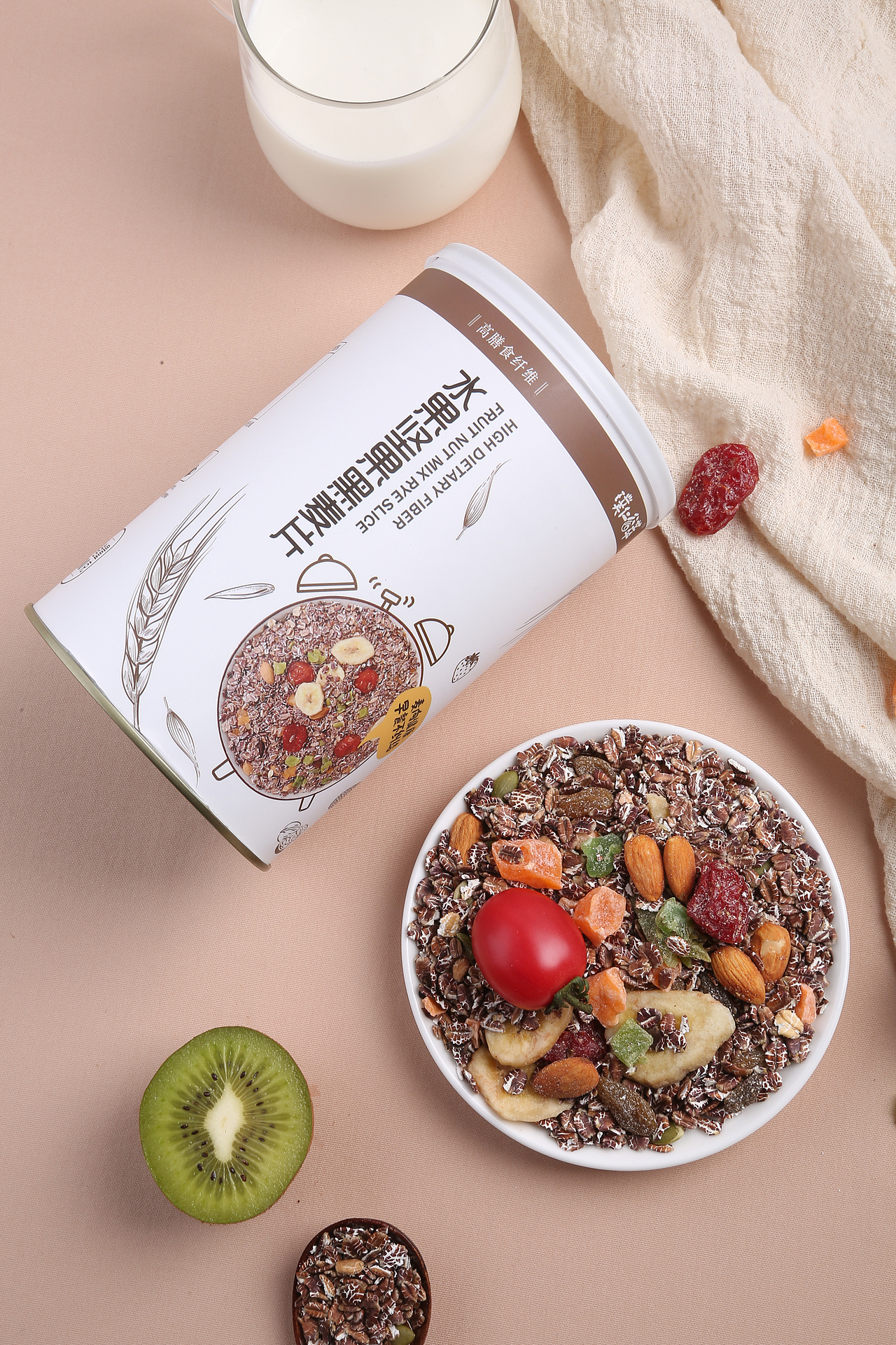 食品 五谷杂粮 麦片 早餐代餐生活用品摄影静物