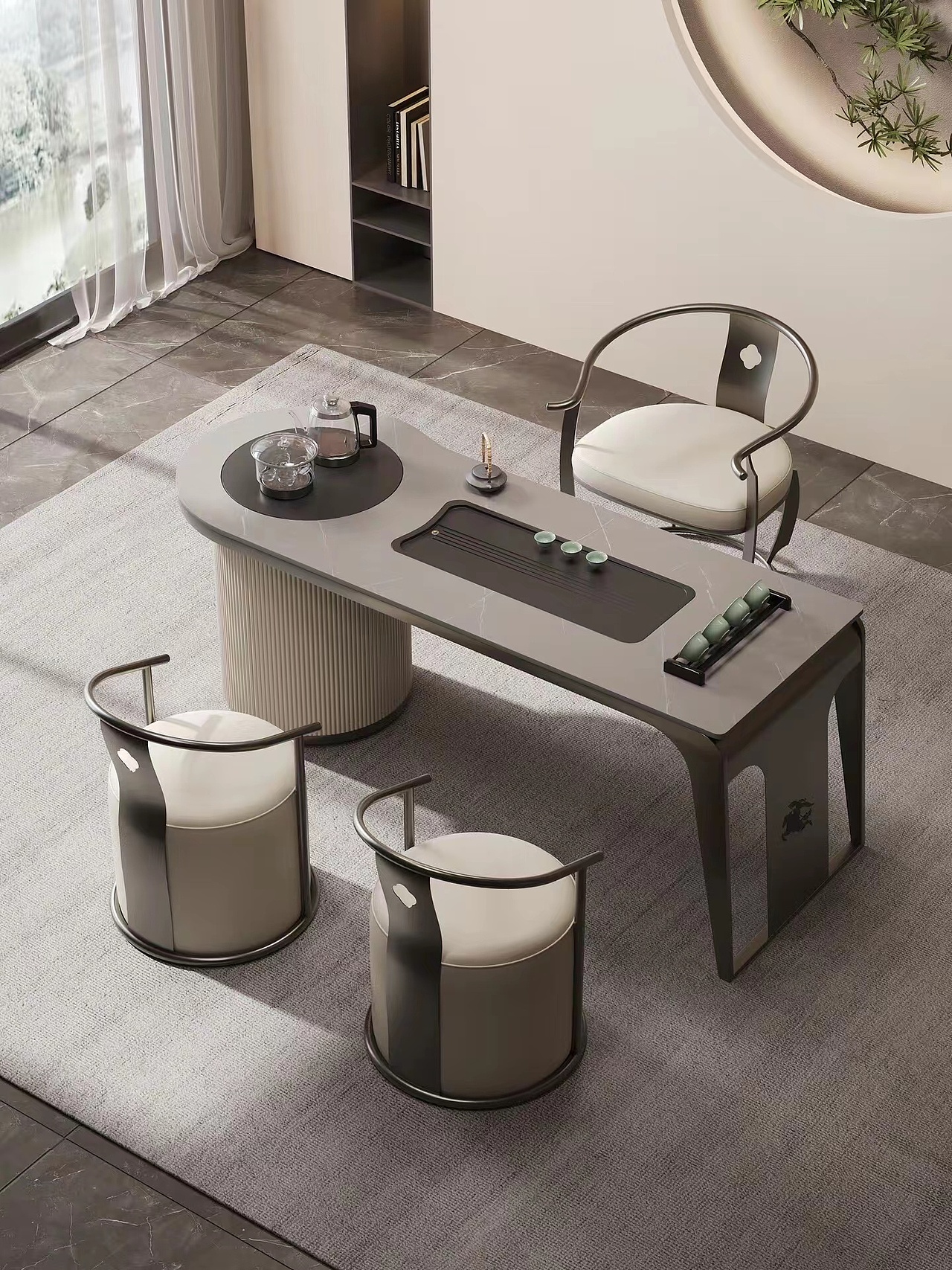 碳素钢茶台效果图