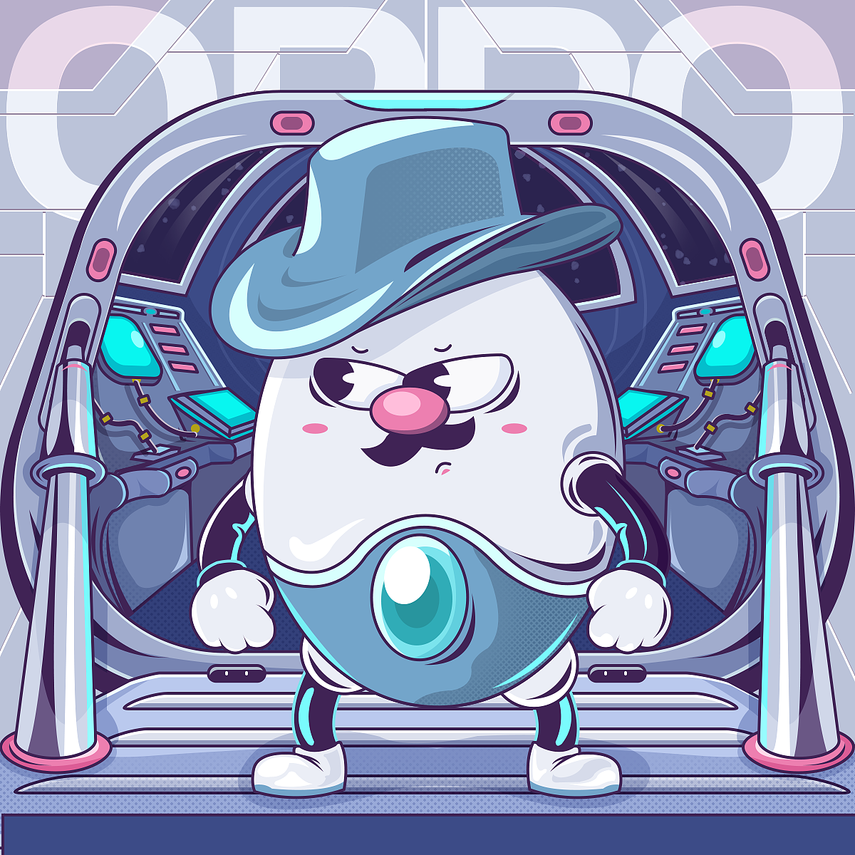 OPPO Enco free 耳机真有一套《小欧之宇宙赏金猎人》（图ZMTkxMzAwNzAw） - 图案 - 站酷设计师空中见原创素材 - 站酷ZCOOL