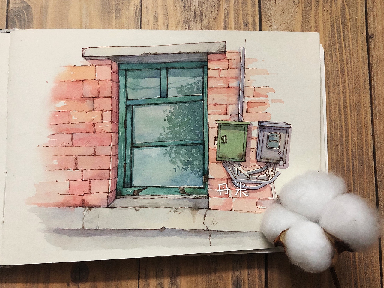 钢笔淡彩小房子（图ZMTkzNzQ1MTc2） - 创作习作 - 站酷设计师丹米原创素材 - 站酷ZCOOL