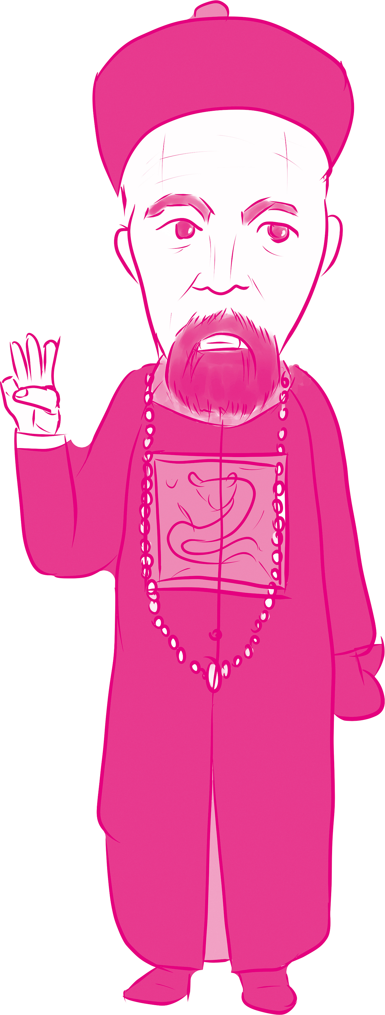 小学德育教材单色插画