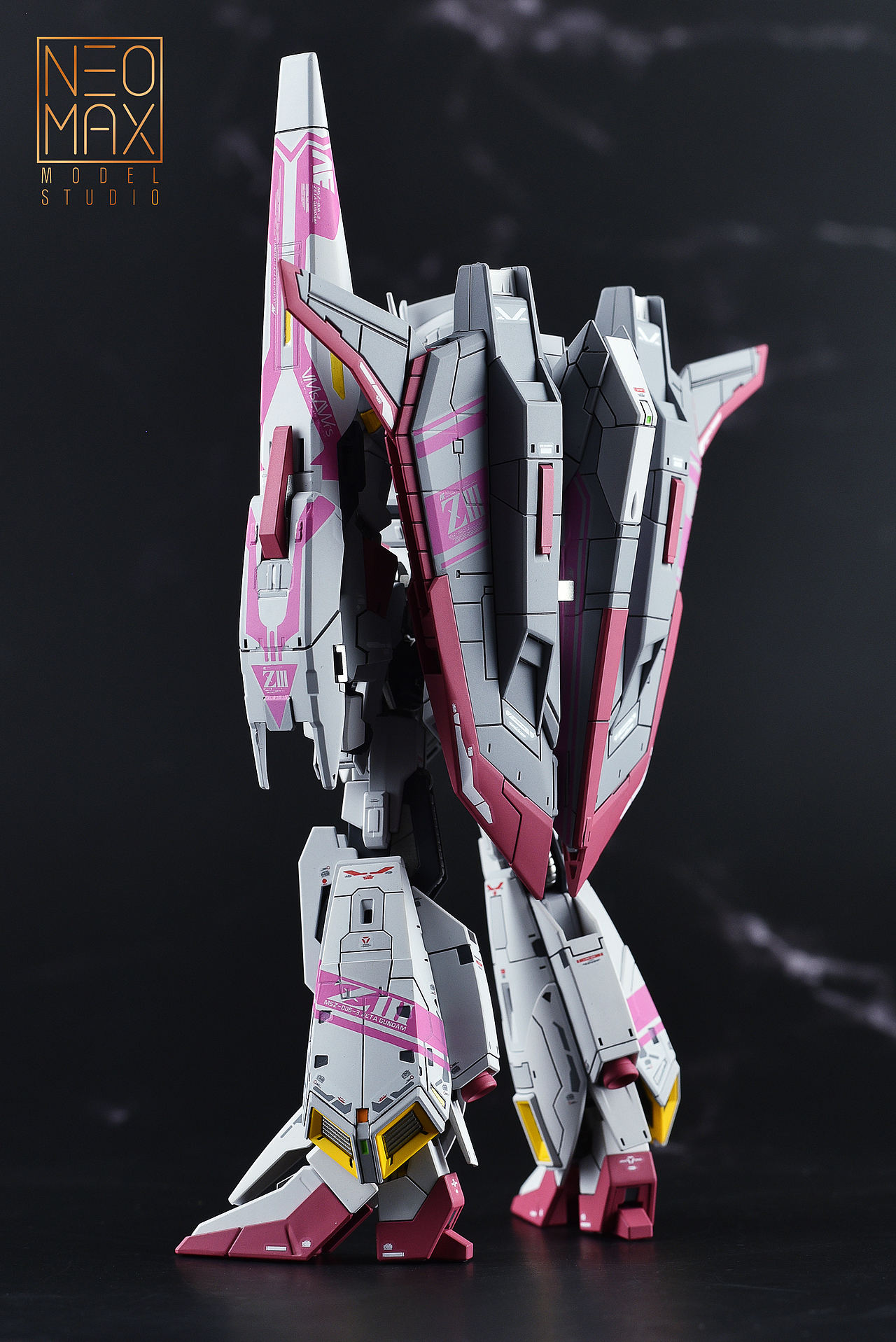 粉紫幽灵!高达模型作品【rg zⅢ zeta高达3号机】