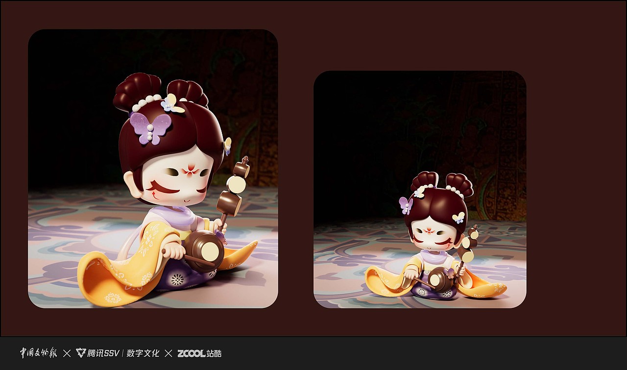 【古物焕新】霓裳——永陵24伎乐潮玩及衍生品设计