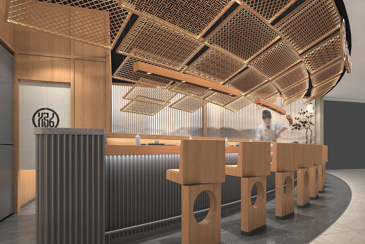 【泓·板前】日料餐厅全案策划,vi空间设计!— 花万里