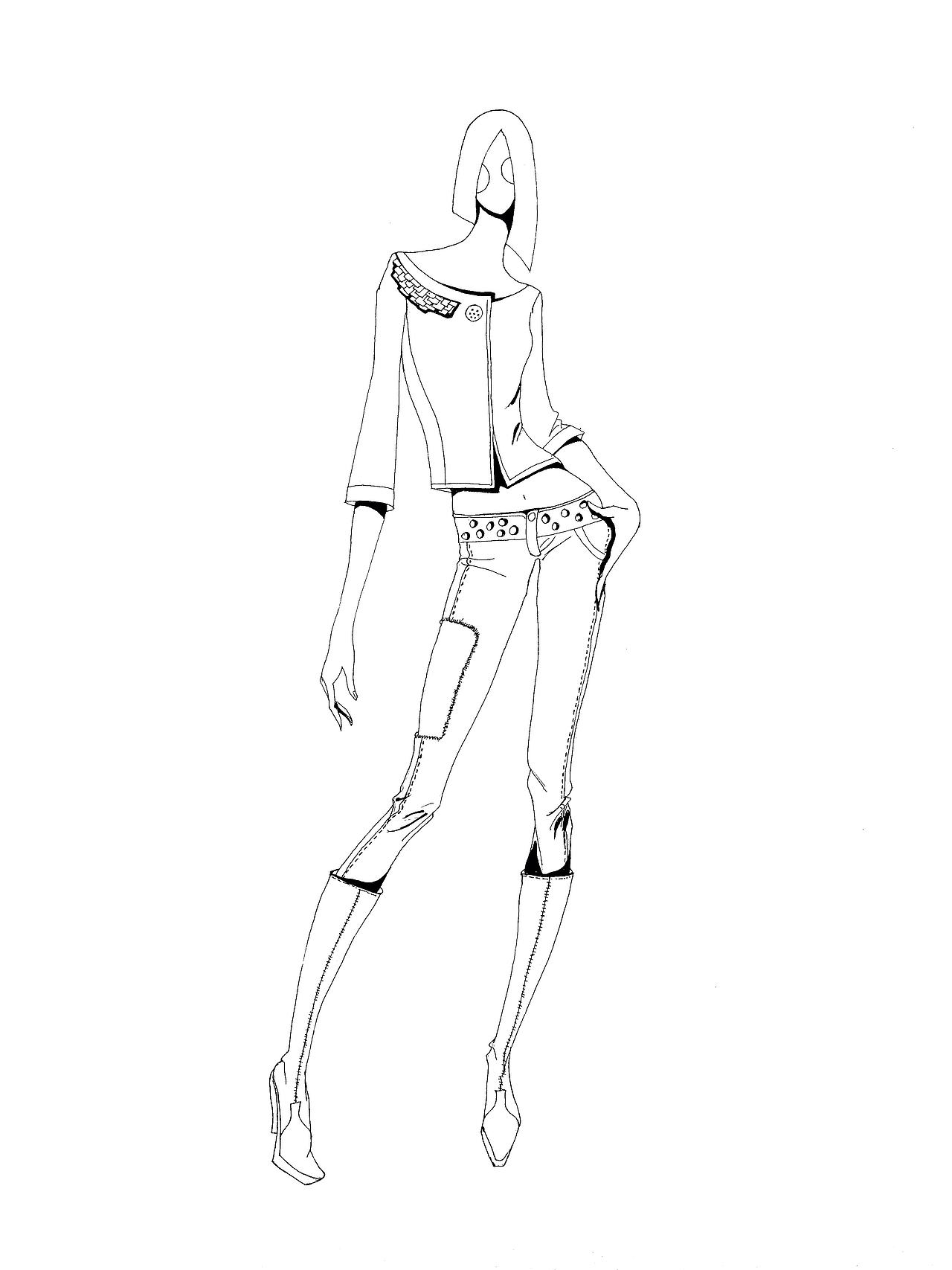 服装设计（图ZMjkzMTk1MDQ=） - 艺术插画 - 站酷设计师Aprilyoyo原创素材 - 站酷ZCOOL