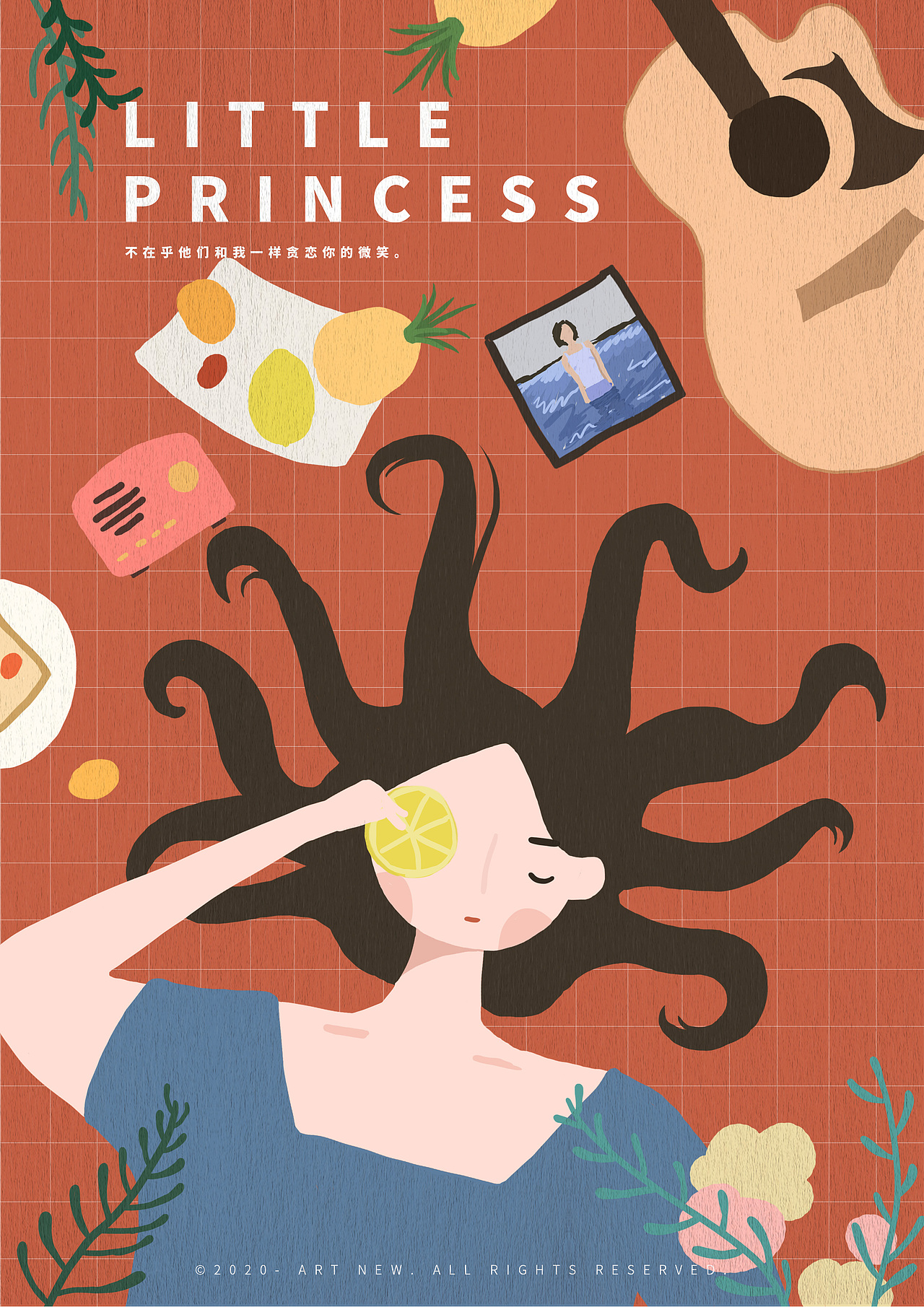 【插画】小公主（图ZMTk2NDA3NzQ4） - 创作习作 - 站酷设计师是阿牛原创素材 - 站酷ZCOOL