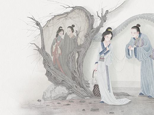 氓之蚩蚩，抱布贸丝。匪来贸丝，来即我谋。