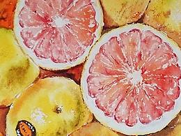 水彩静物装饰画