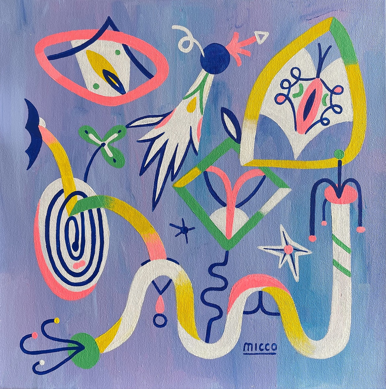 布面丙烯画丨星云在我心中碰撞（图ZMjY4MTMzMTU2） - 绘画 - 站酷设计师曲小哼Micco原创素材 - 站酷ZCOOL