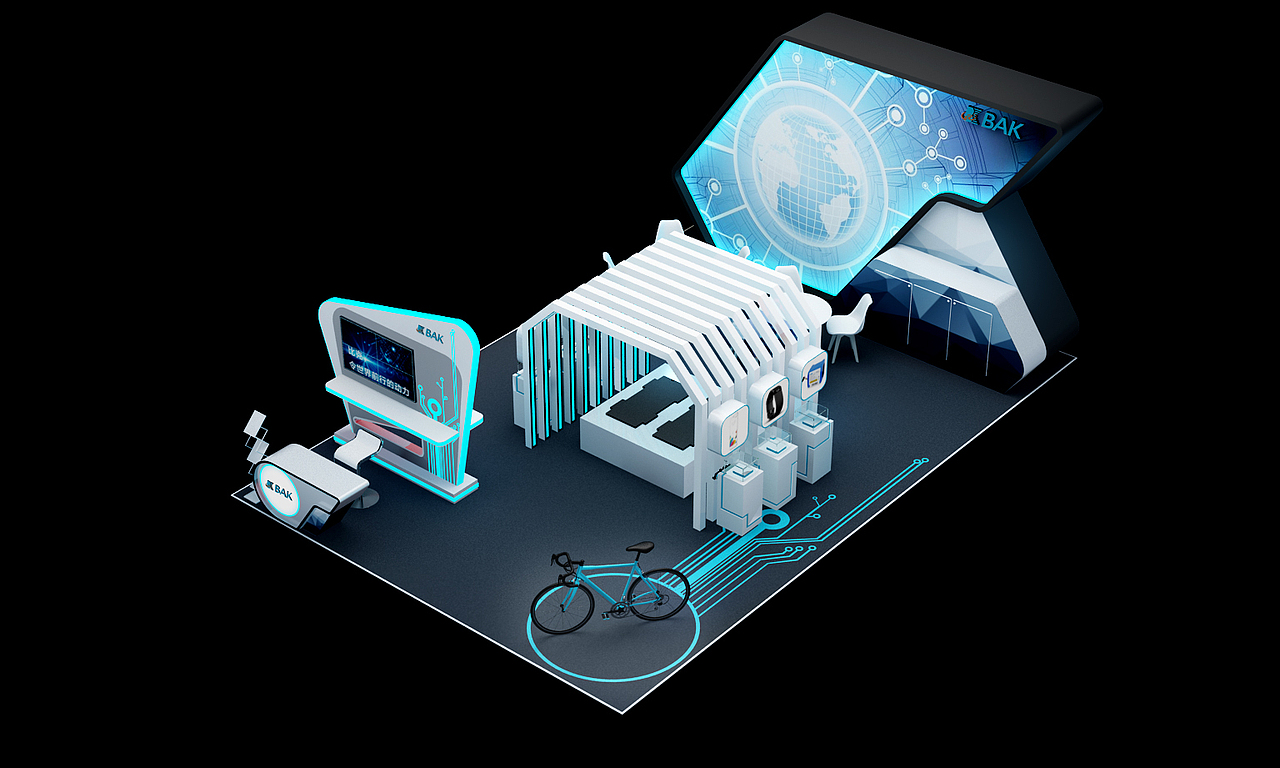 上海CES展丨比克电池展台搭建（图ZMTYwMjM1NzMy） - 展陈设计 - 站酷设计师展台设计原创素材 - 站酷ZCOOL