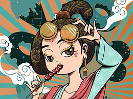 漢女子插畫(huà)