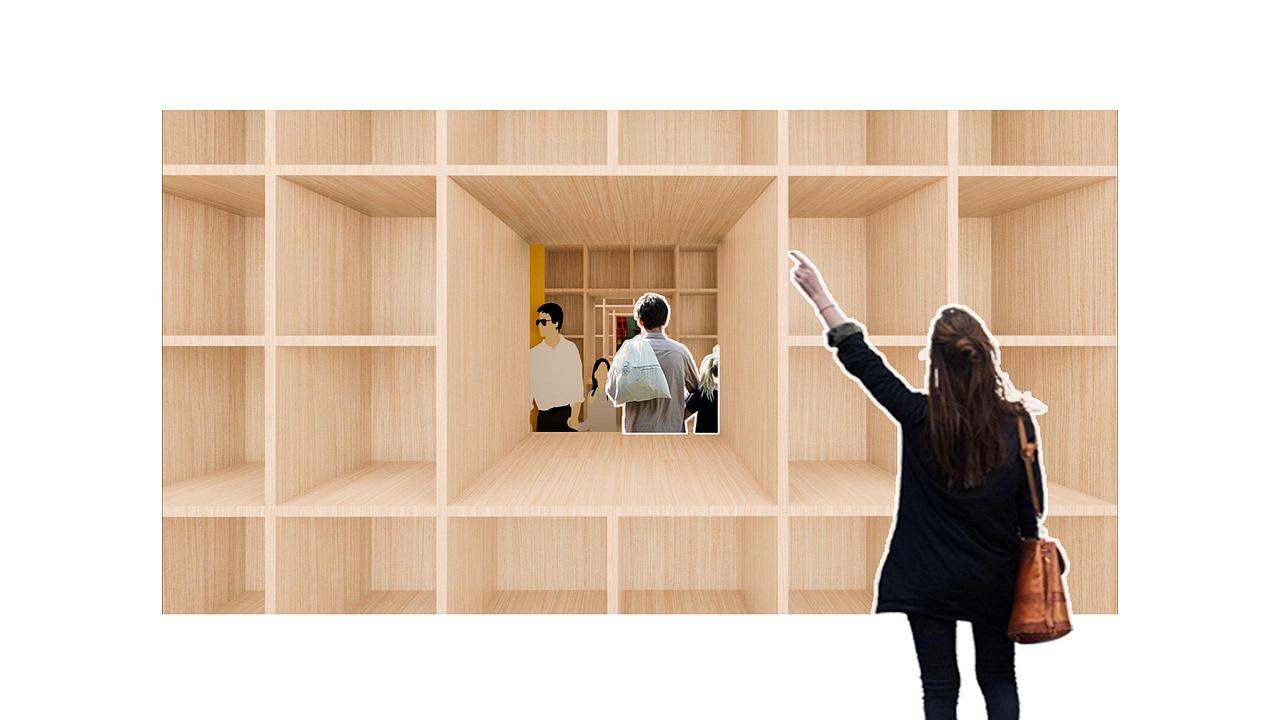 转动AB面——上海外文书店改造概念设计