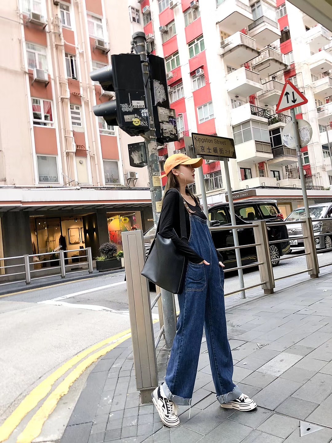 模特希文 香港旅 拍背带裤拍摄 牛仔裤拍摄 短裤拍摄