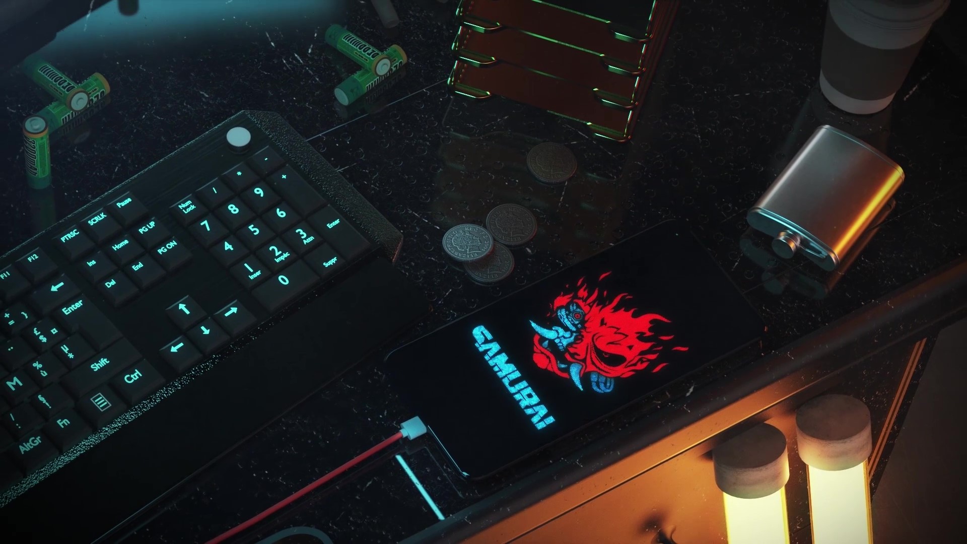 一加手机8t赛博朋克2077(临摹)