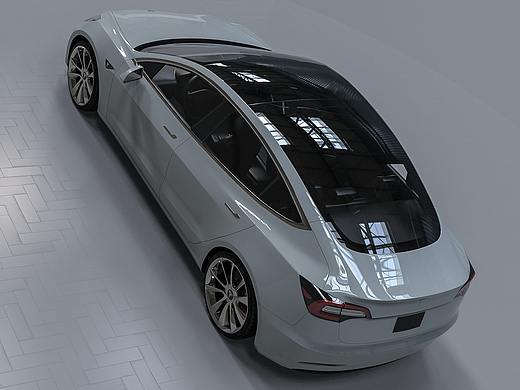 Keyshot&Photoshop】 特斯拉Model3,渲染练习