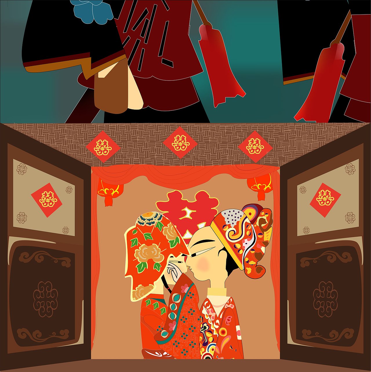 “孟姜女哭长城”系列（图ZNjI3NjkwOTY=） - 商业插画 - 站酷设计师无敌酸萝卜原创素材 - 站酷ZCOOL