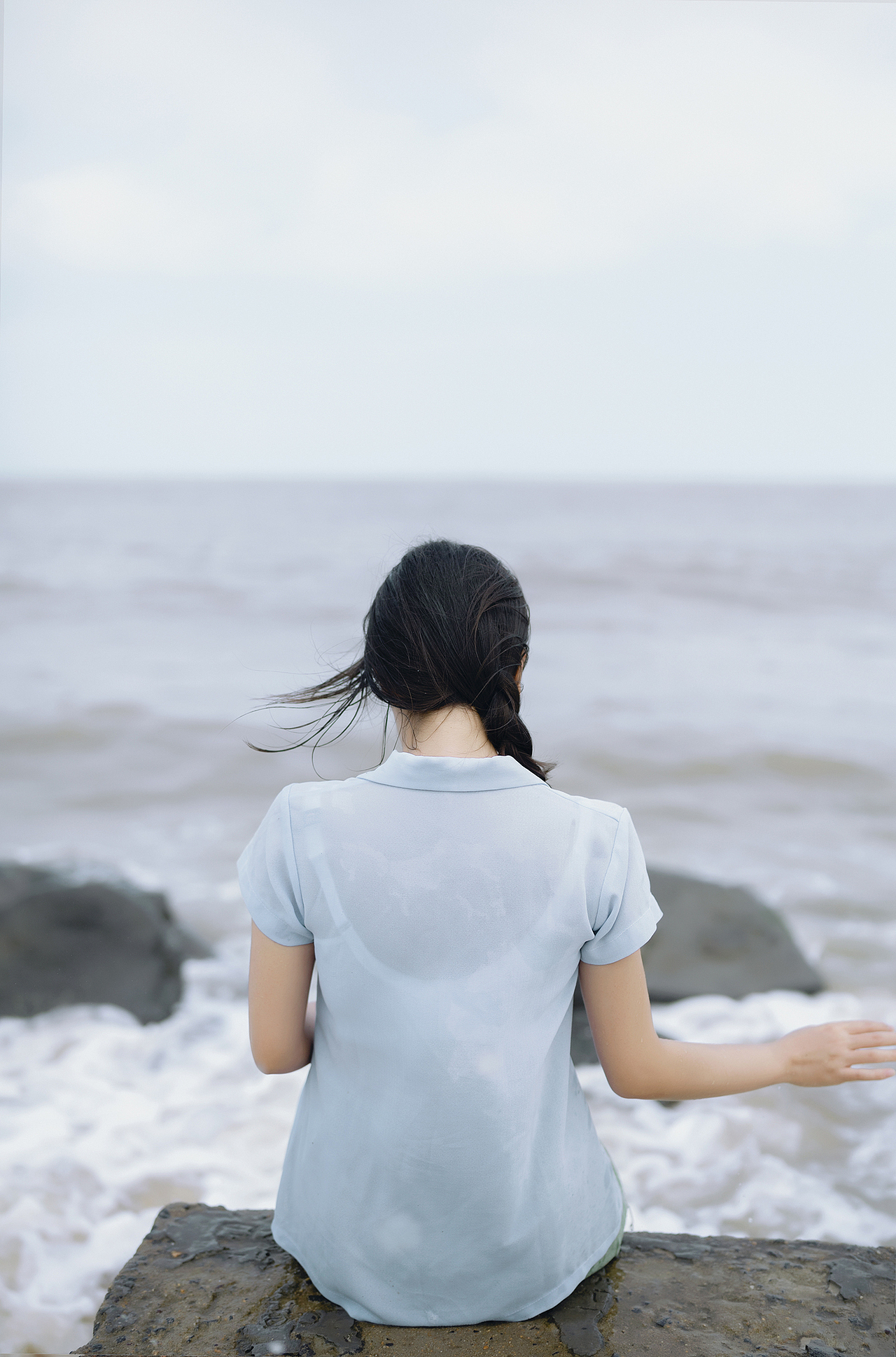 日系海边人像写真 乌龙茶