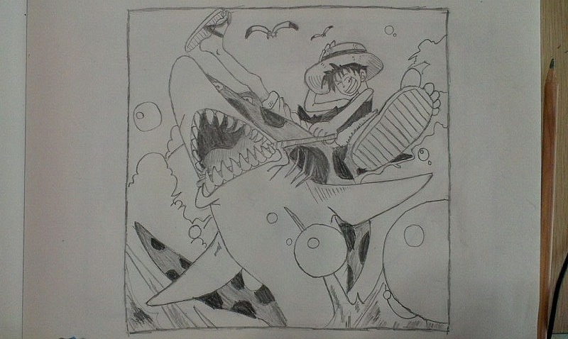 手绘临摹海贼王