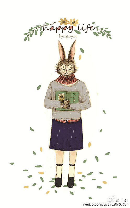 手绘插画（图ZNDM5MTg0MDQ=） - 创作习作 - 站酷设计师April小柚画画原创素材 - 站酷ZCOOL