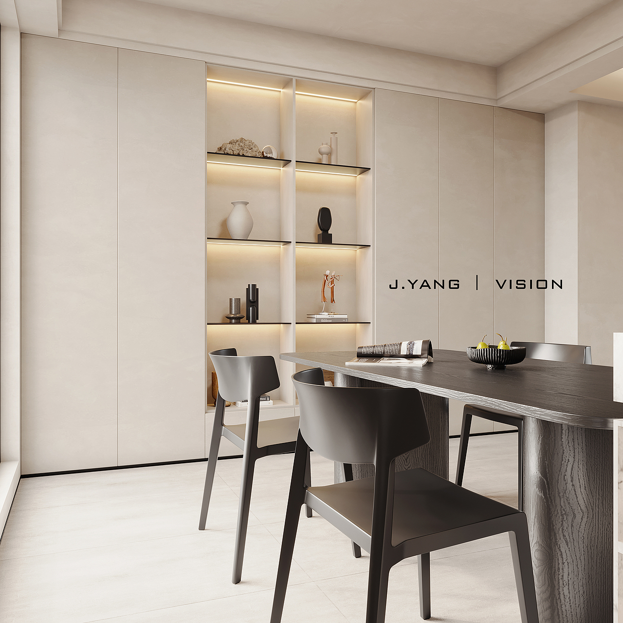 现代简约奶油色家装《诧寂风》（图ZMjgzMDIzODA4） - 家装设计 - 站酷设计师静静表现原创素材 - 站酷ZCOOL