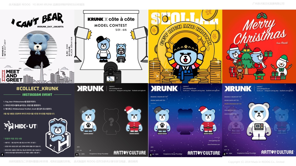 yg bear krunk 潮流品牌吉祥物/ip动漫角色/玩偶熊研究报告