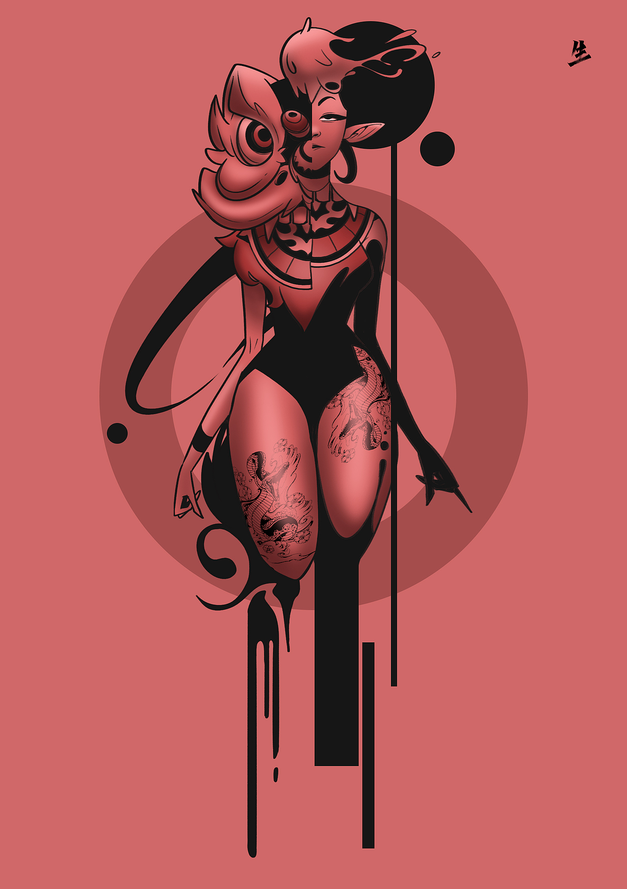 柴霖霖插画作品-九火宫系列-永巷女巢