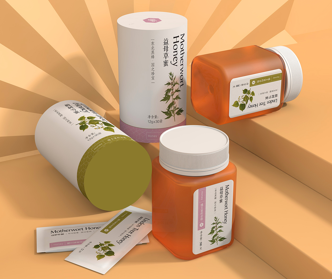 椴树雪蜜包装（图ZMjY3MjAxMDU2） - 包装 - 站酷设计师锐朗品牌原创素材 - 站酷ZCOOL