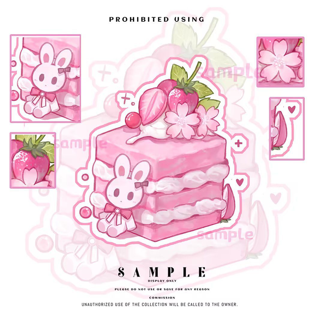 甜品小动物稿件展示2（图ZMzQ5MTEyNTcy） - 商业插画 - 站酷设计师廖卫屑屑人原创素材 - 站酷ZCOOL