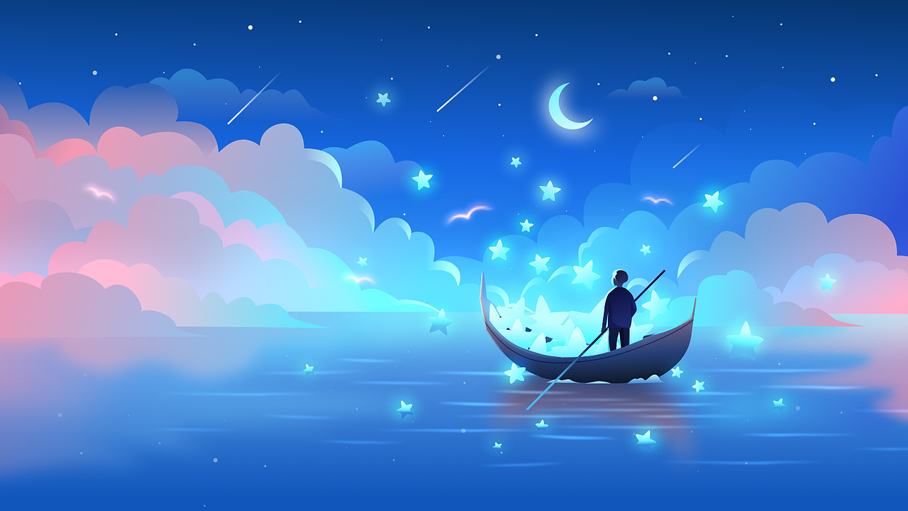 星辰大海（图ZMjYwMTUyNzg0） - 商业插画 - 站酷设计师Randongfang原创素材 - 站酷ZCOOL