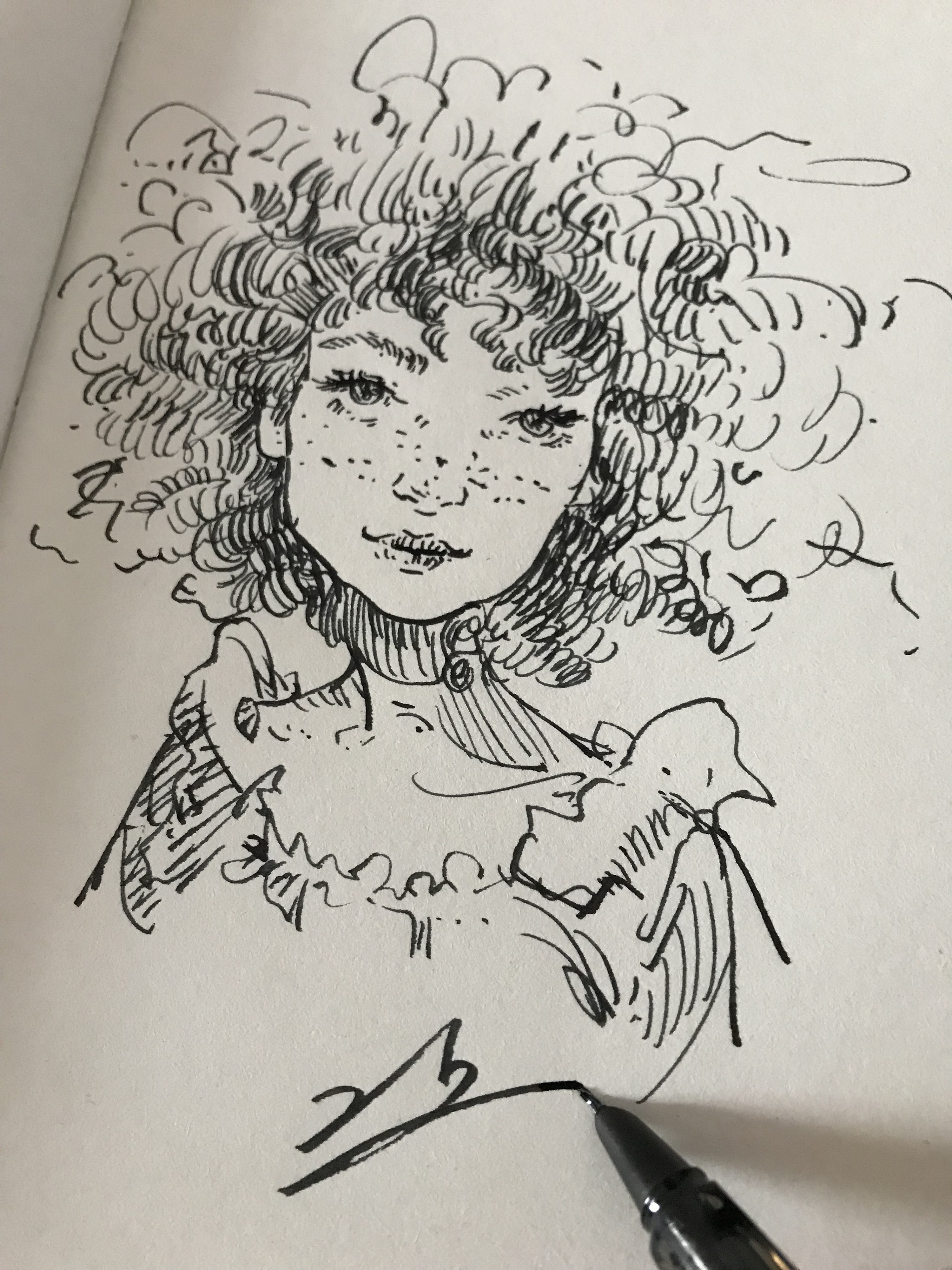 钢笔速写～|动漫|单幅漫画|是冰儿呀 - 临摹作品 - 站酷 (zcool)