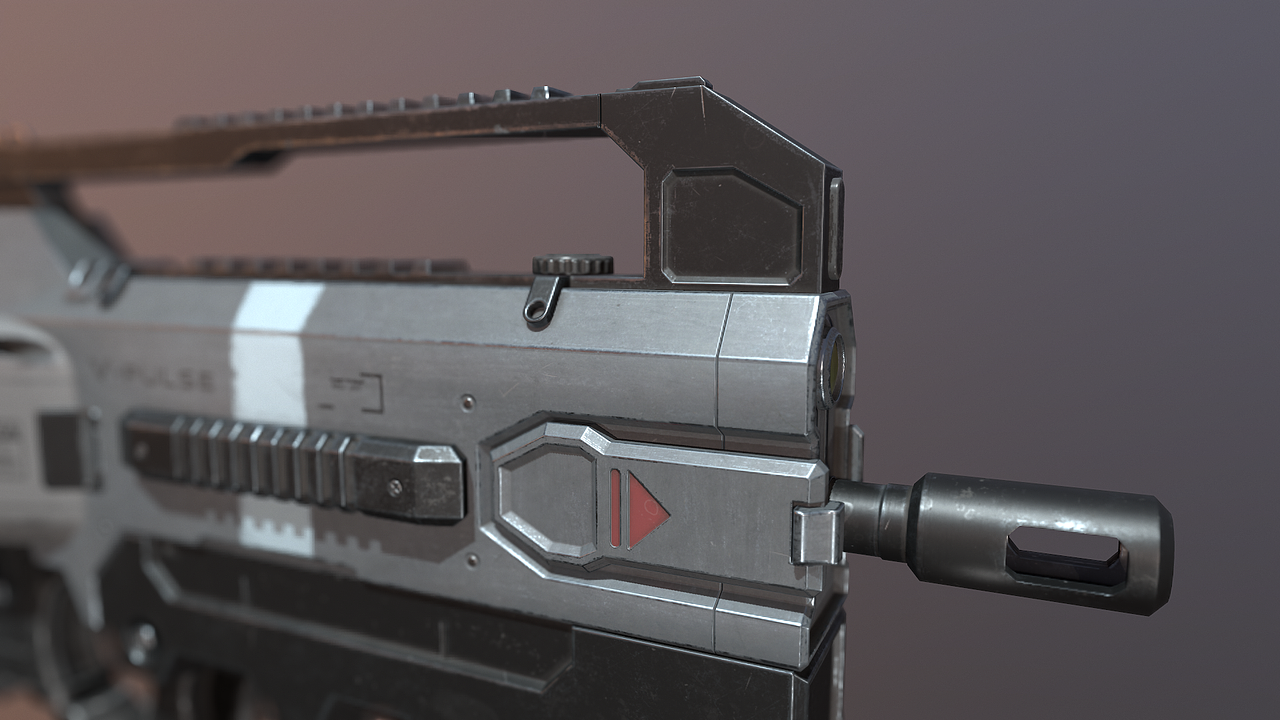 PULSE RIFLE 赛博朋克 科幻脉冲步枪