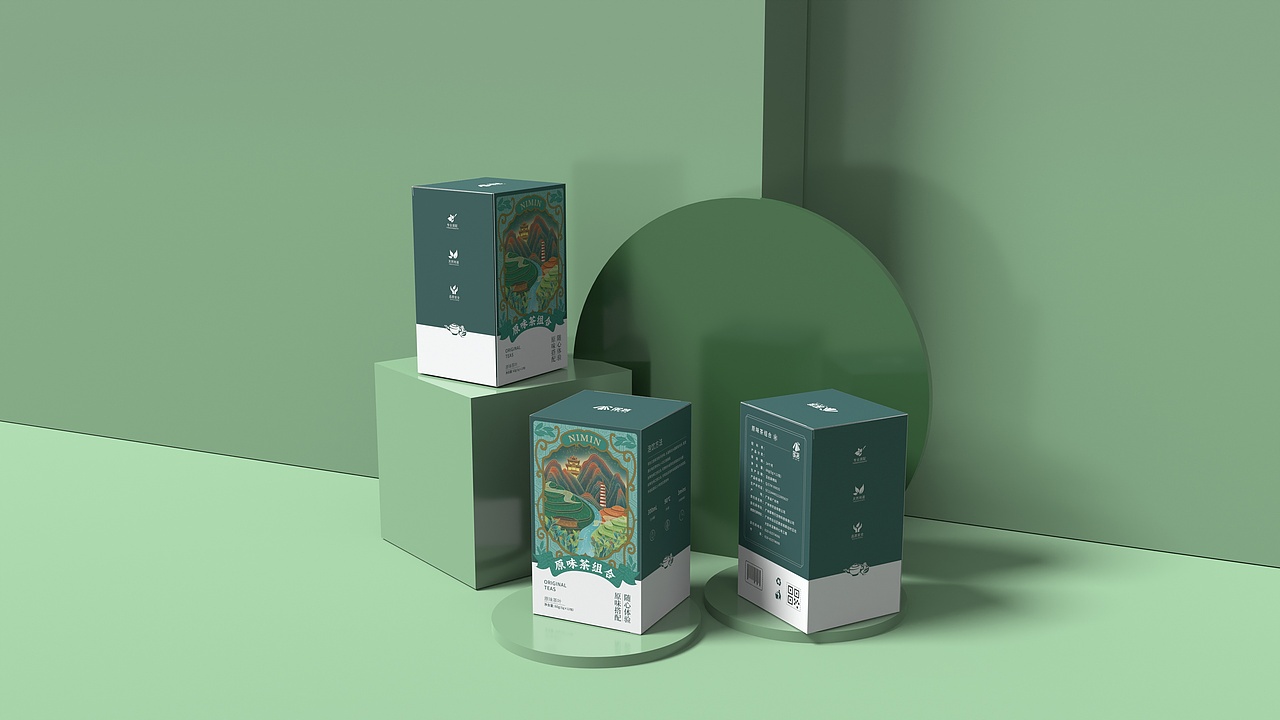 国风茶叶包装插画(已商用)