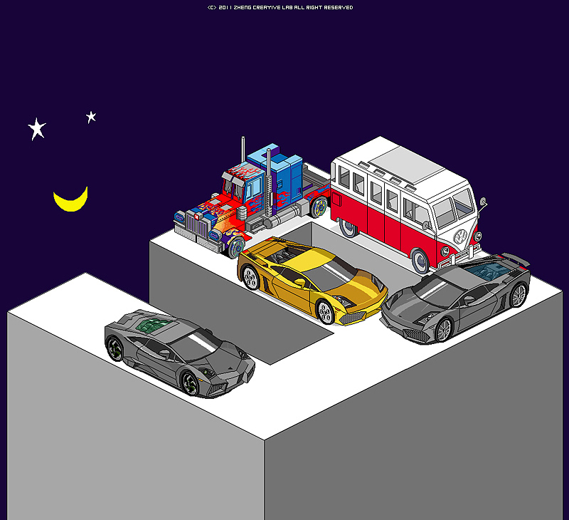 【方块城市】像素系列插画（图ZMzU5MTU1Mg==） - 像素画 - 站酷设计师nesozheng原创素材 - 站酷ZCOOL