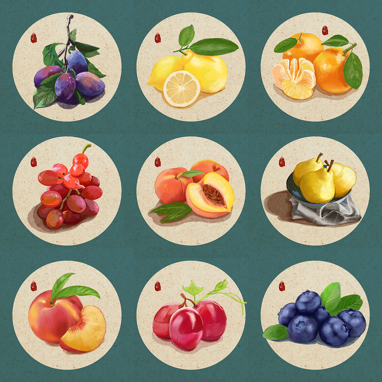 水果系列-procreate绘画 水彩质感大放送（图ZMjE0MTUwNTQ4） - 艺术插画 - 站酷设计师飞扬W原创素材 - 站酷ZCOOL