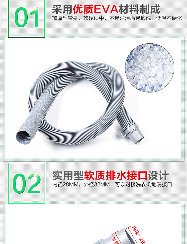 洗衣机排水管详情页