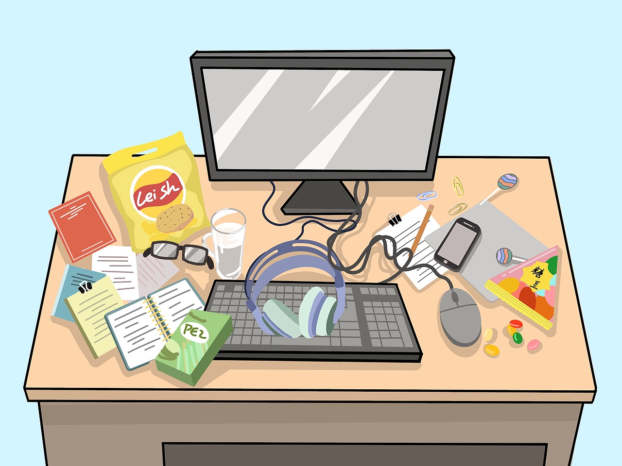 以前画过的一些商插