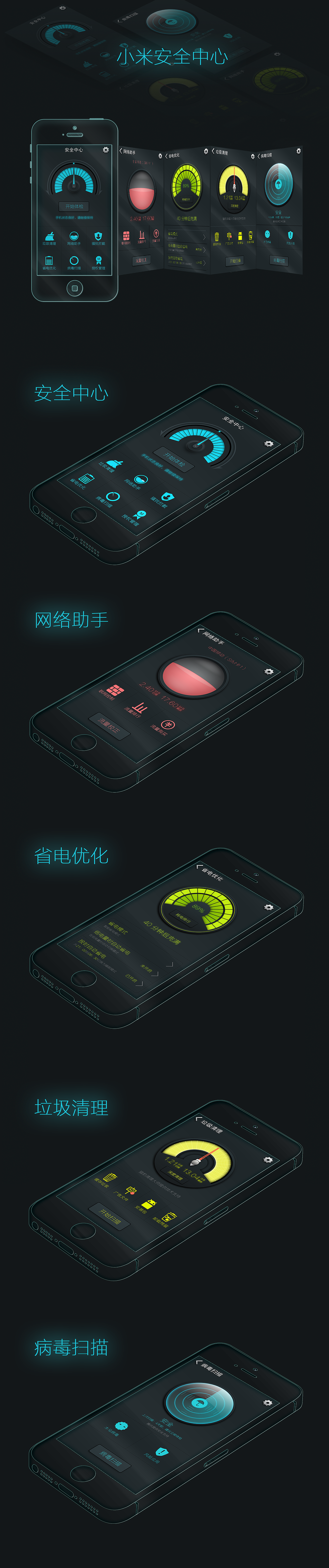 练习-小米安全中心（图ZMTc0NjQyNDQ=） - 主题/皮肤 - 站酷设计师你猜你猜原创素材 - 站酷ZCOOL