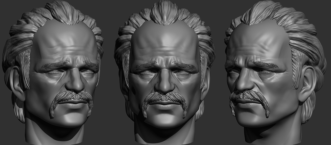 头部雕刻练习——史蒂芬奥格(gta5崔佛)