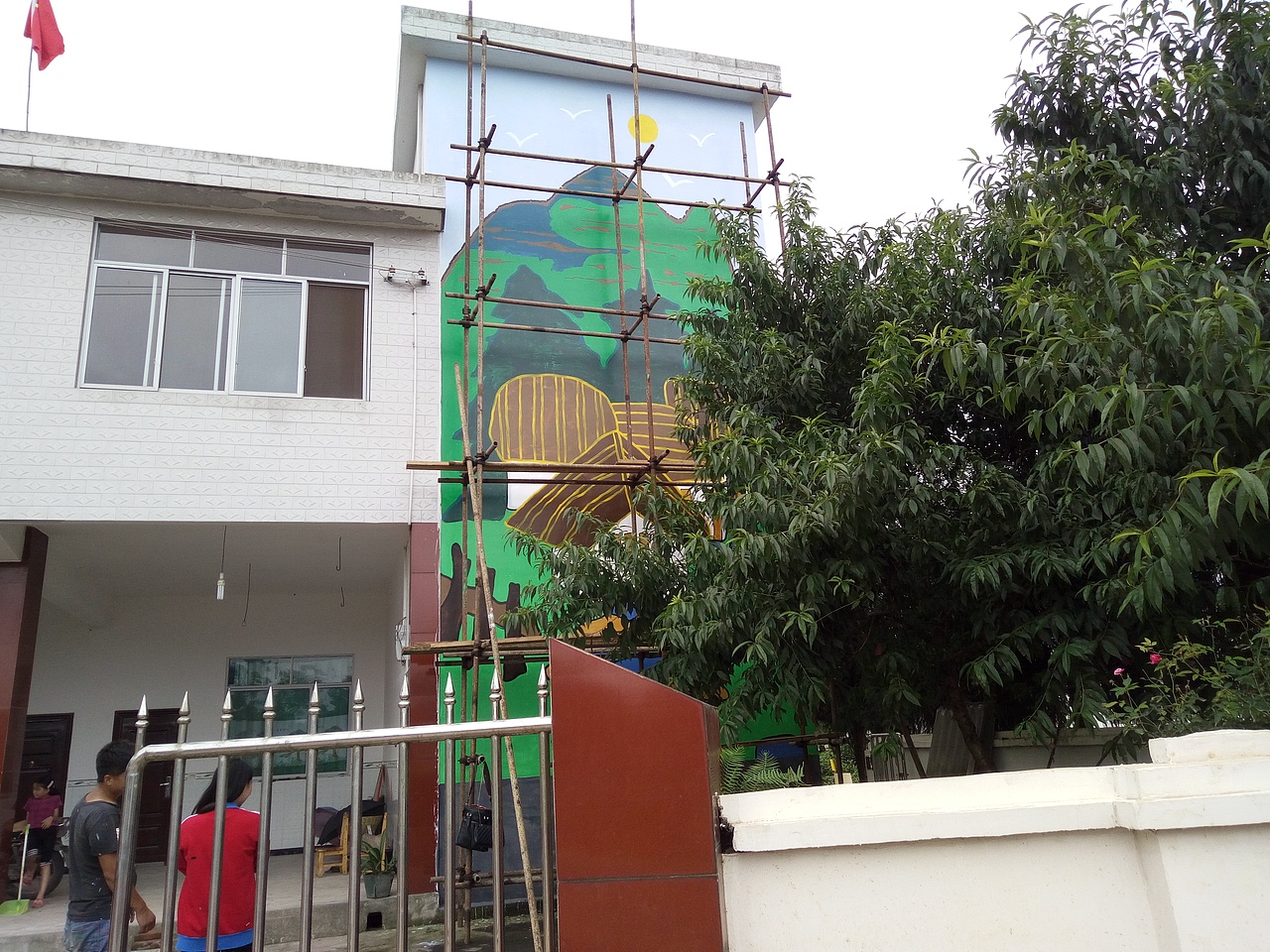 新农村墙绘,乡村文化墙,社区墙绘,社区文化墙