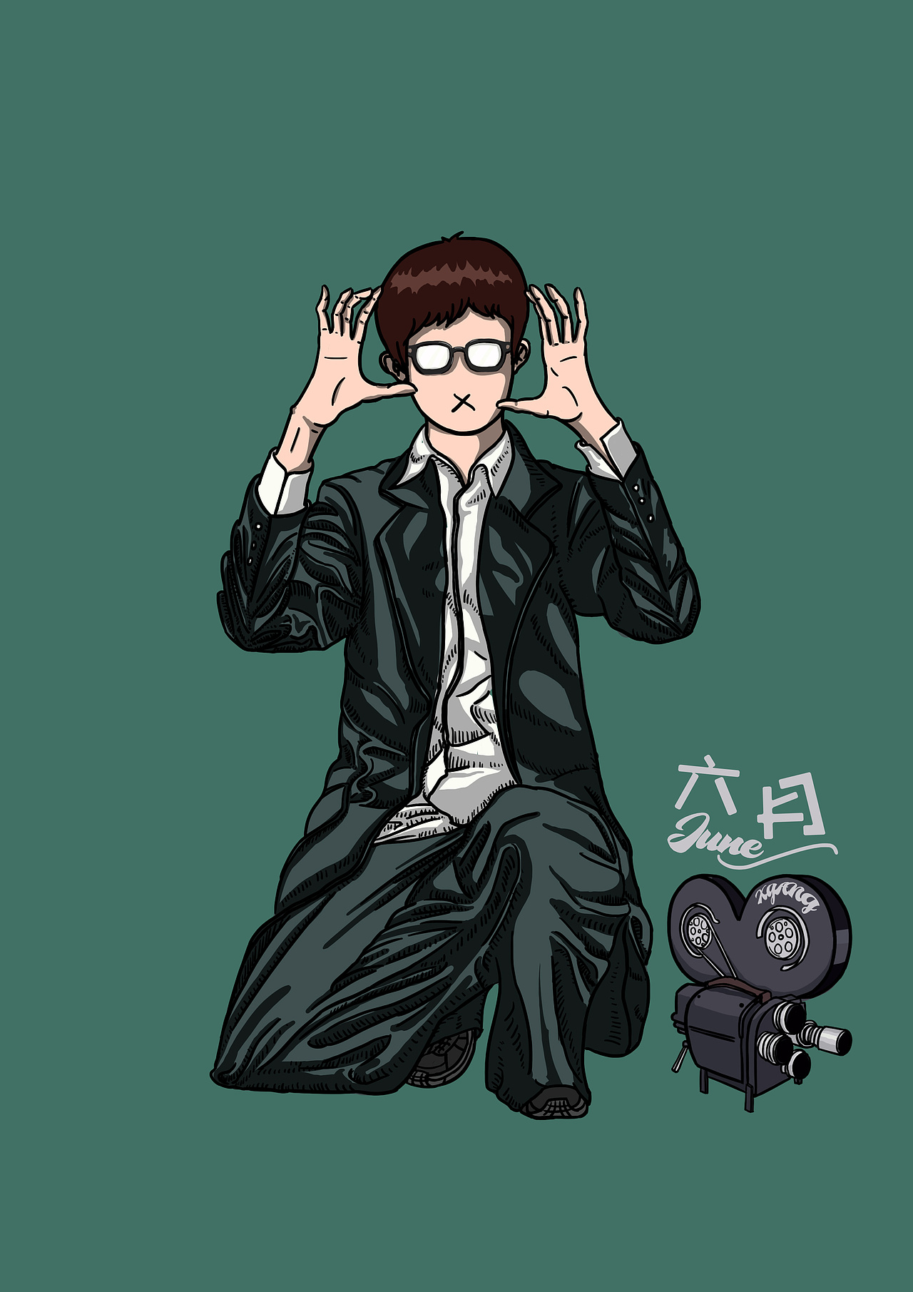 XGANG人物插画（图ZMTYzNDk3ODE2） - 商业插画 - 站酷设计师thelittlelee原创素材 - 站酷ZCOOL