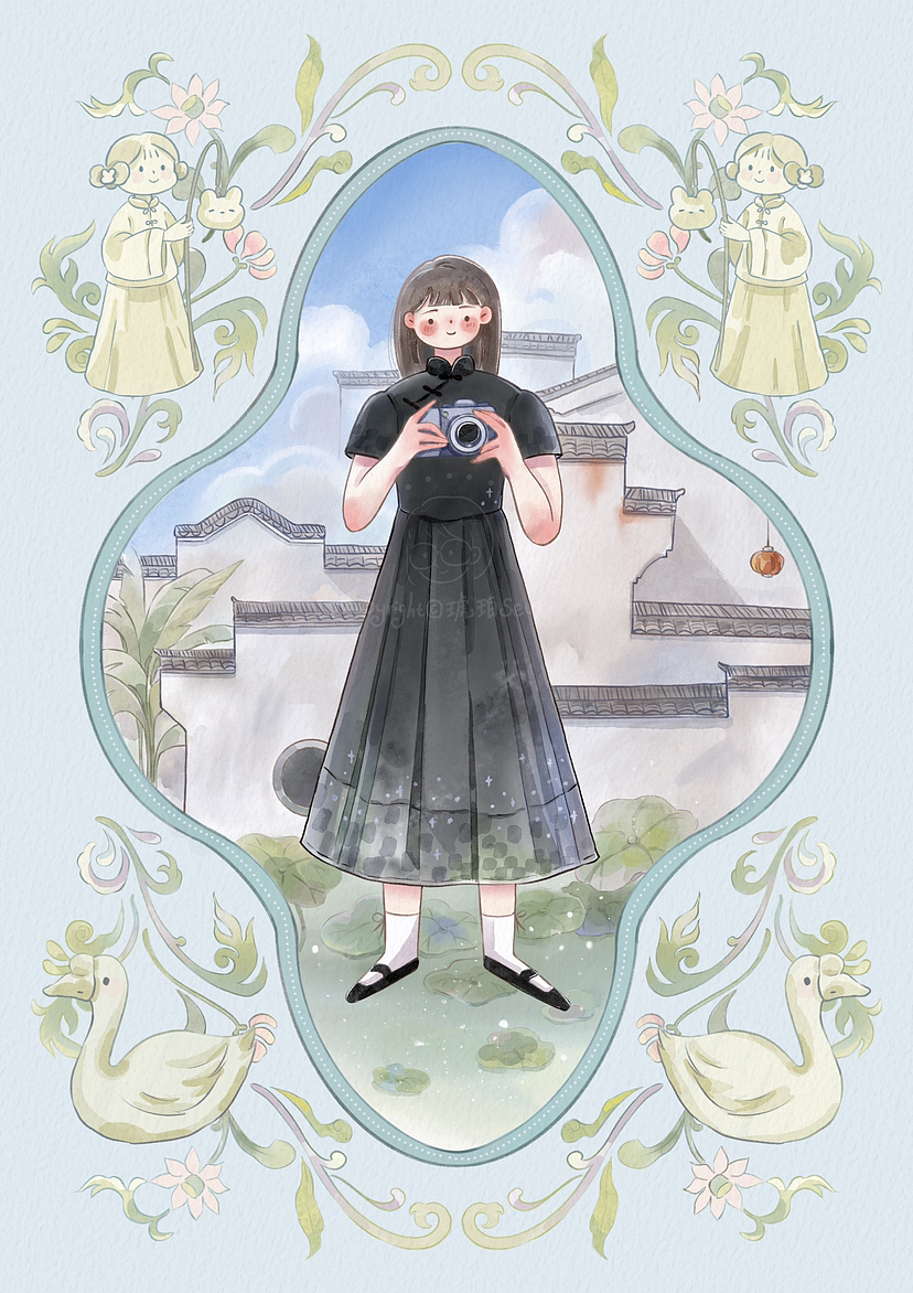 插画｜夏末清凉意