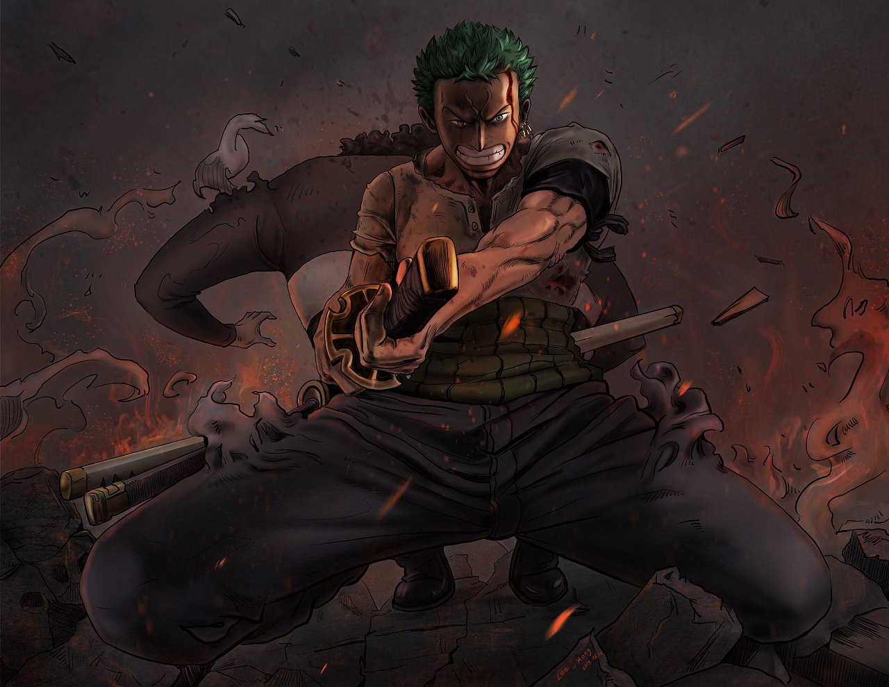 1年前 49 1 0 lee_hong 深圳  |  插画师 索隆大战巴索罗缪大熊,面对