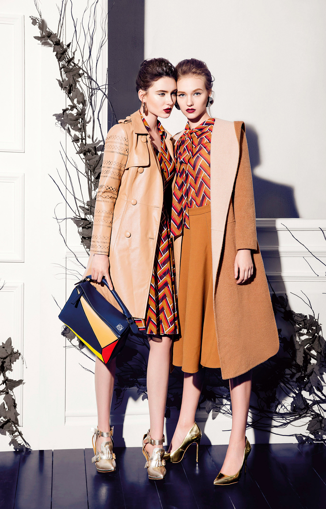 江影古歌女装2016秋冬画册广告修图