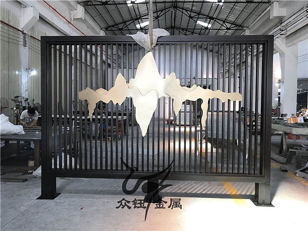 户外不锈钢镂空激光屏风 外墙装饰隔断