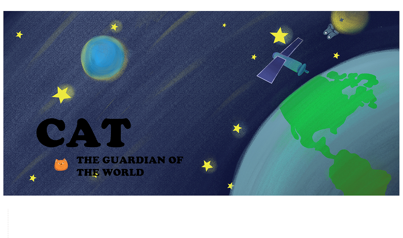 CAT THE GUARDIAN OF THE WORLD（图ZMTQxNDgyNzk2） - 绘本 - 站酷设计师古德猫玲原创素材 - 站酷ZCOOL
