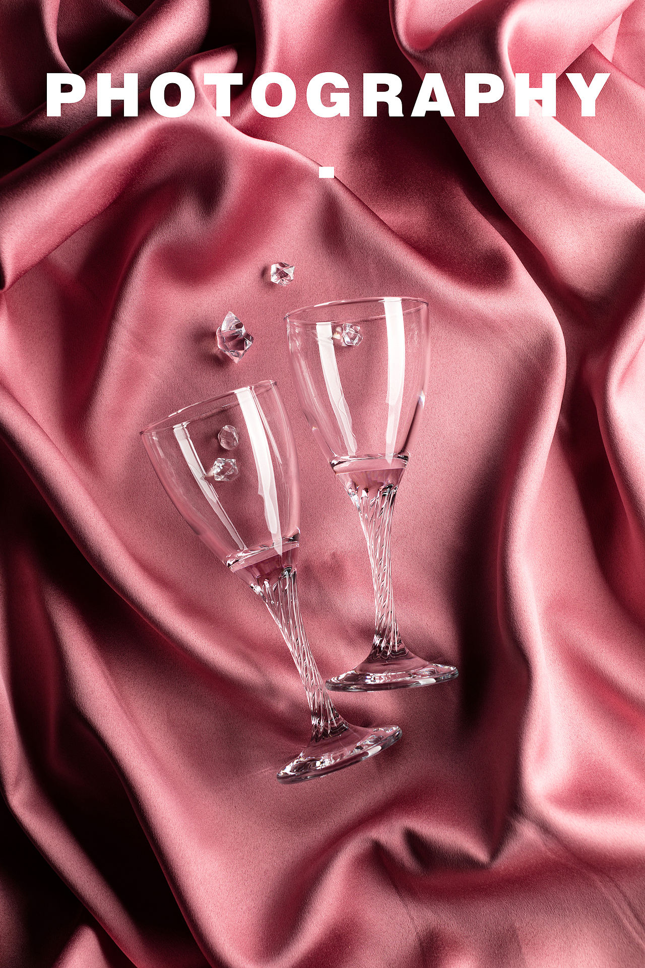 电商摄影 浮雕欧式高脚透明玻璃杯家用红酒杯