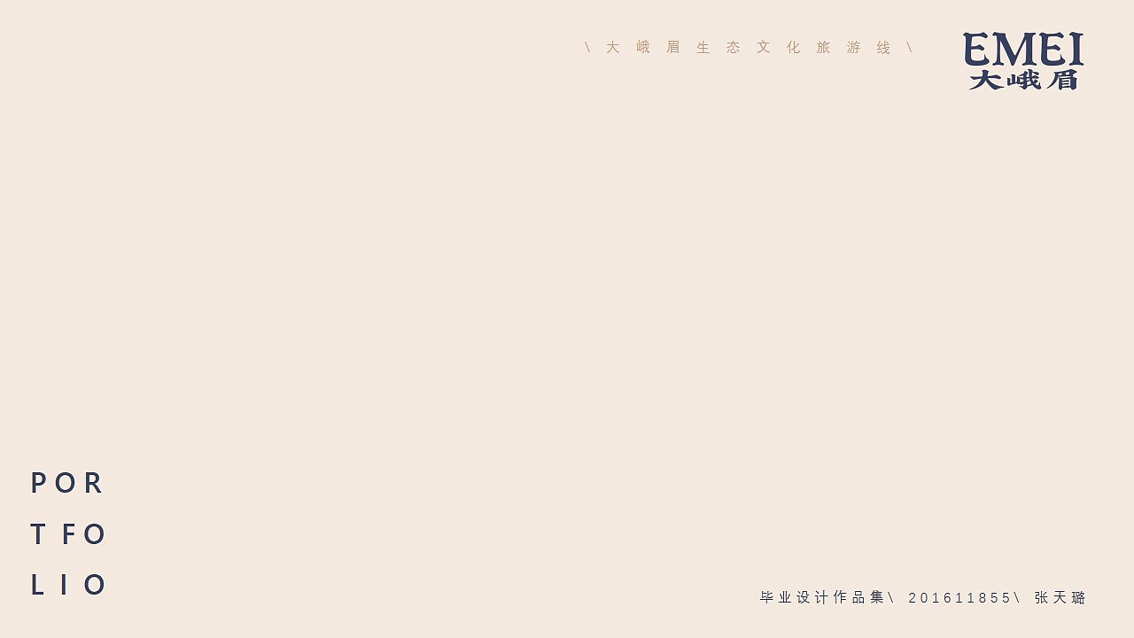 大峨眉生态文旅 信息可视化设计