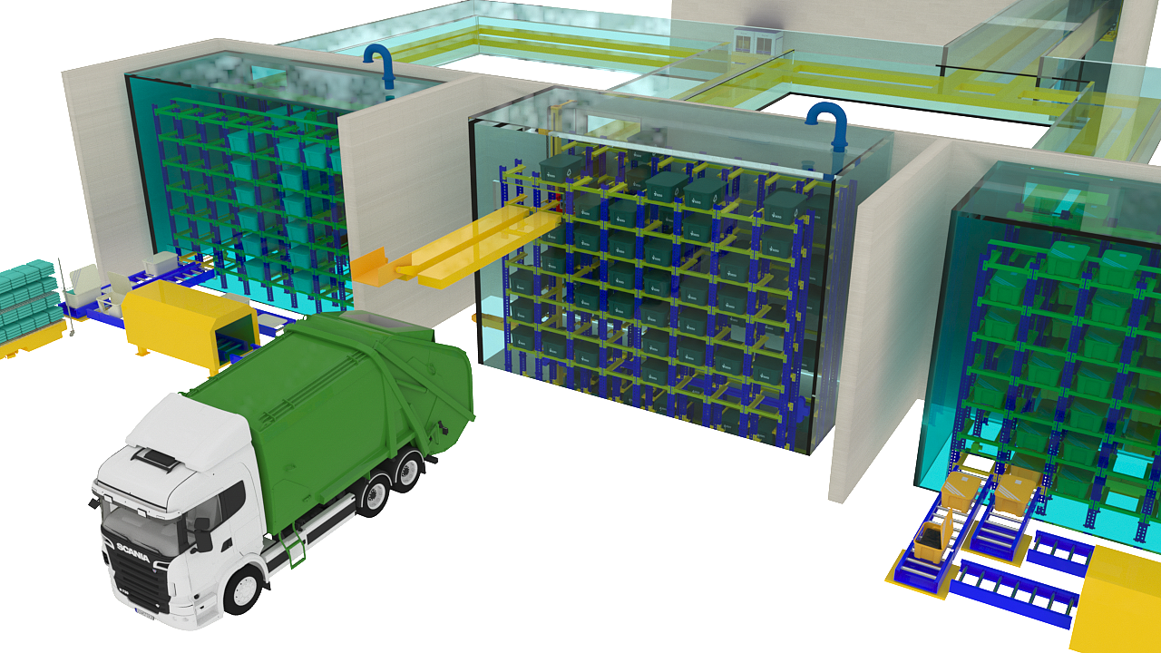 箱式污物回收系统