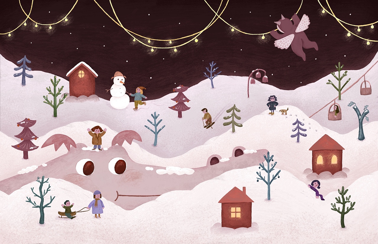 冬天|插画|儿童插画|mumu木_ - 原创作品 - 站酷 (zcool)