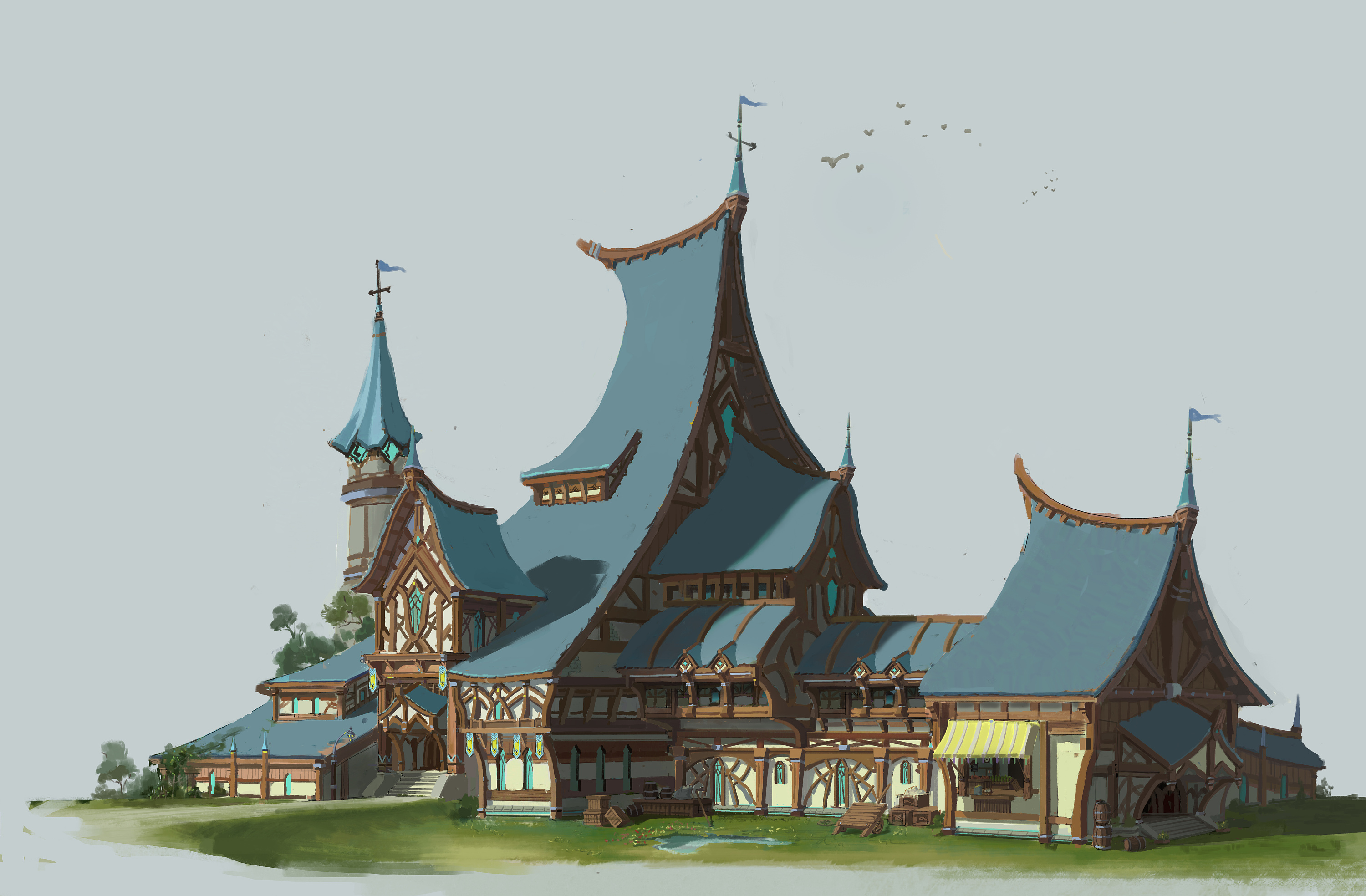 一个花里花哨的|插画|游戏原画|三叶草的信念 - 原创作品 - 站酷